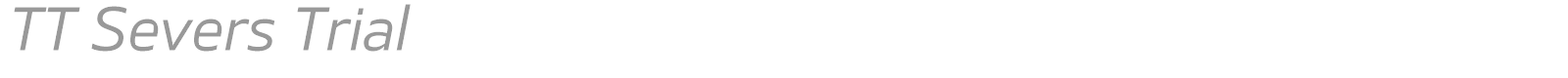 TT Severs font preview